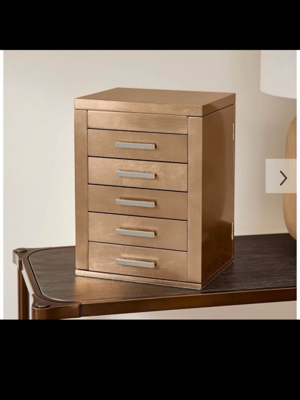 Mid Century Lacquer Jewelry box (West Elm)